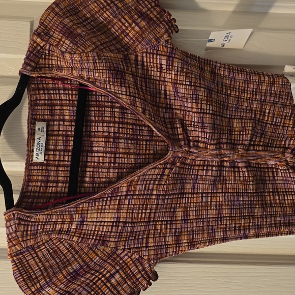 ARIZONA JEAN CO WOMEN'S JUNIORS SIZE PLUM CROP TOP SIZE XL - Picture 2 of 16